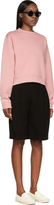 Thumbnail for your product : Acne Studios Pink Cotton Fleece Zippered Bird Sweatshirt