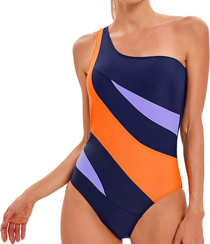 Generic One Piece Swimwear Ladies One Shoulder Triangle Sport One Piece