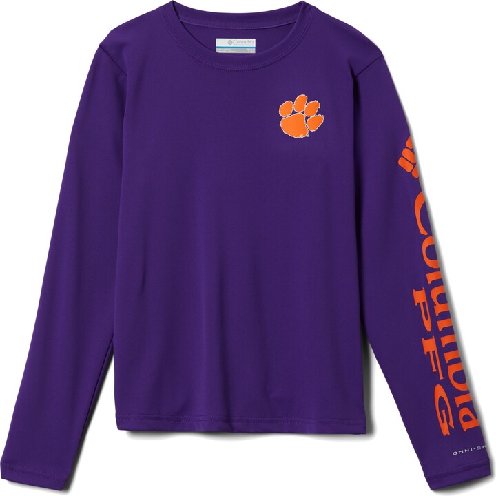 Columbia Youth Clemson Tigers Regalia Terminal Tackle Long Sleeve T-Shirt, Medium, Orange