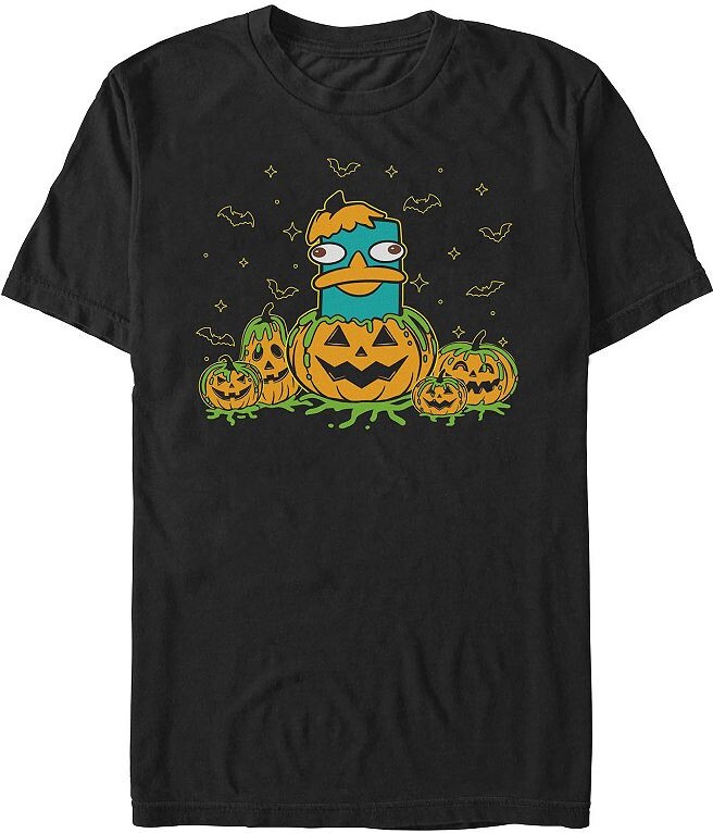 Men's Disney's Perry The Platypus Jack O' Lanterns Surprise Graphic Tee