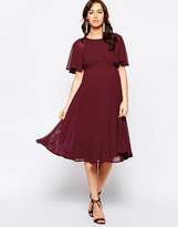 Thumbnail for your product : ASOS Maternity Lace Up Back Caftan Sleeve Midi Dress