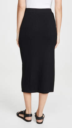 Edition10 Ribbed Skirt with Slit