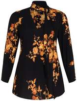 Thumbnail for your product : City Chic Citychic Golden Floral Top - black