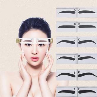 XILALU Magnetic Microblading Makeup Brow Measure Eyebrow Guide Ruler Permanent Tools