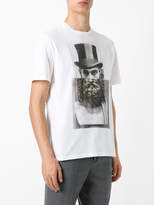 Thumbnail for your product : Neil Barrett top hat statue print T-shirt
