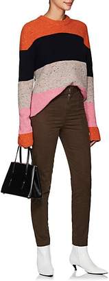 A.L.C. Women's Colorblocked Wool-Blend Crewneck Sweater - Orange