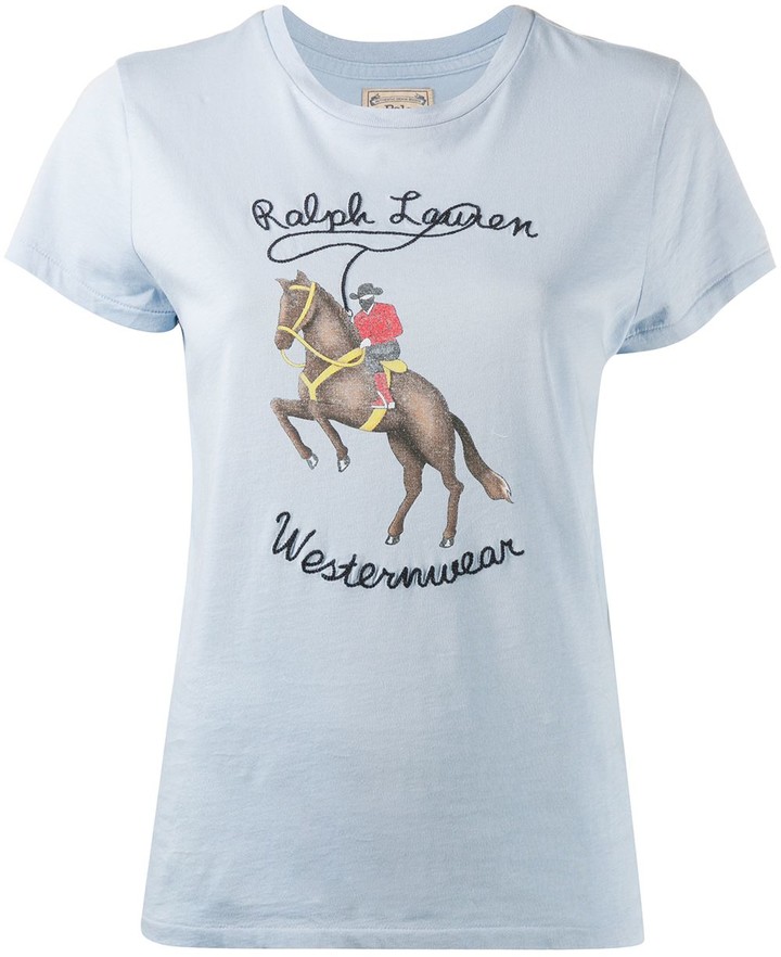 Polo Ralph Lauren cowboy westernwear logo T-shirt - ShopStyle