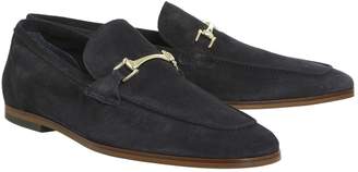 Ask the Missus Eugenie Snaffle Loafers Navy Suede