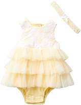 Thumbnail for your product : Little Me Yellow Daisy Bodysuit & Headband Set (Baby Girls)