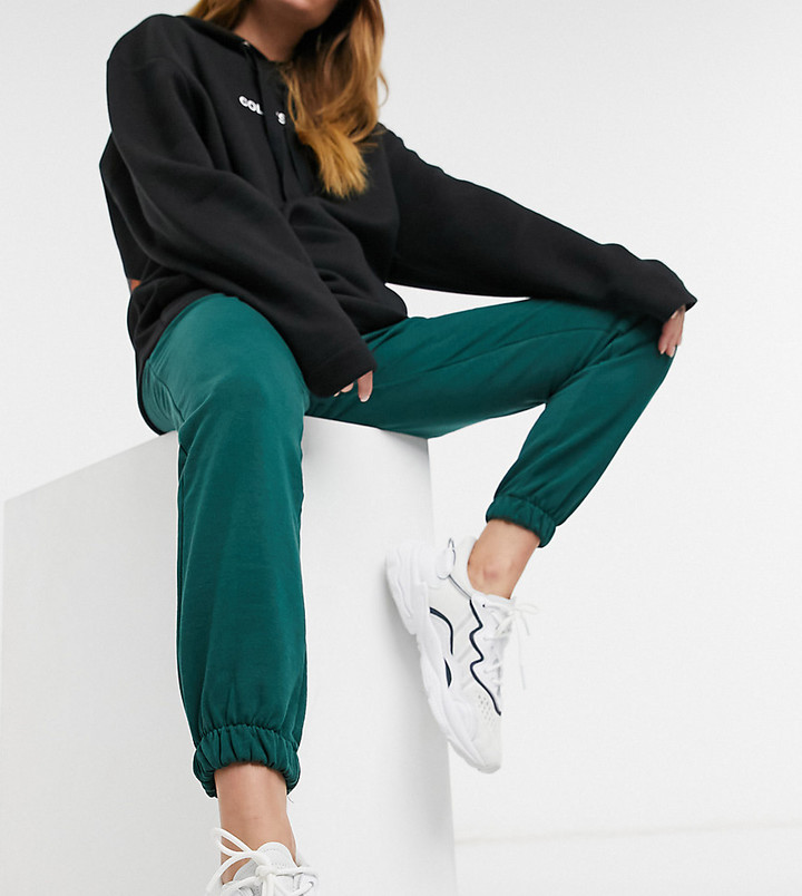 Collusion skinny sweatpants in dark green - ShopStyle Pants
