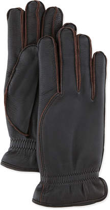 Loro Piana Leather Gloves with Cashmere Lining