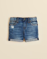 Thumbnail for your product : 7 For All Mankind Girls' Light Wash Rolled Hem Shorts - Sizes 4-6X