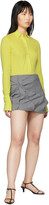 Thumbnail for your product : Coperni Grey Wool Vortex Miniskirt