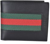 Thumbnail for your product : Gucci Web Leather Coin Wallet