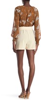 Thumbnail for your product : WAYF Berkshire Pleated High Waist Tie Shorts