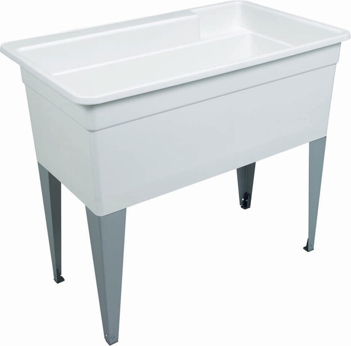 Mustee 28F Bigtub Utilatub Floor Mounted Laundry Room Wash Tub Basin