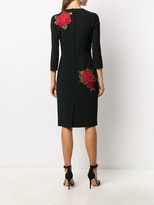 Thumbnail for your product : Dolce & Gabbana Rose-Embroidered Sheath Dress