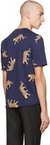 Thumbnail for your product : Paul Smith Navy Leopard T-Shirt