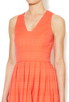 Thumbnail for your product : Ali Ro Corali Pleated A-Line V-Neck Dress