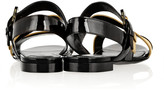 Thumbnail for your product : Sergio Rossi Two-tone patent and mirrored-leather sandals