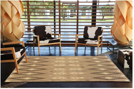 Union Rustic Geometric Vintage Decorative Machine Washable Area Rug