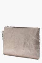 Thumbnail for your product : boohoo Daisy Boutique Distressed Leather Clutch
