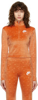 Thumbnail for your product : Nike Orange Velour Air Zip Jacket