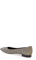 Thumbnail for your product : Saint Laurent Metallic Pointy Toe Ballet Flat