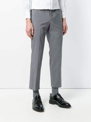 Thom Browne Chalk Stripe Cotton Suiting Unconstructed Chino Trouser
