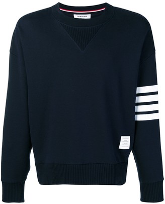 Thom Browne 4-Bar Oversized Sweatshirt