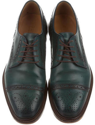 Gucci Leather Brogue Oxfords