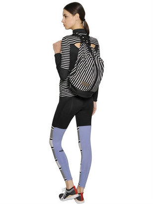 adidas by Stella McCartney Studio Striped Twill Backpack