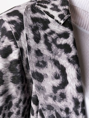 Norma Kamali Leopard Print Blazer