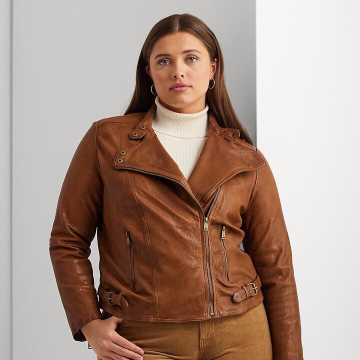 Ralph Lauren Leather Moto Jacket | ShopStyle