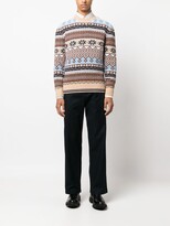 Thumbnail for your product : Ballantyne Patterned Intarsia-Knit Wool Jumper