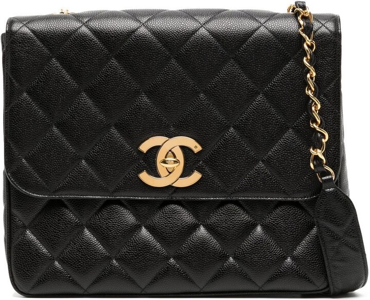 Chanel Pre Owned 2016 CC diamond-quilted shoulder bag - ShopStyle