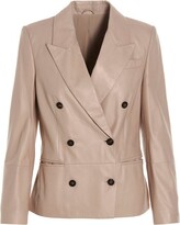 Thumbnail for your product : Brunello Cucinelli Double-Breasted Long-Sleeved Jacket