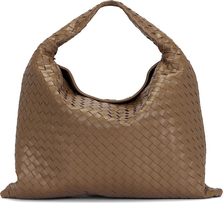 Bottega Veneta Large Hop Hobo Bag in Brown