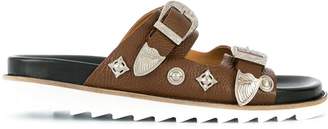 Toga Virilis Grainy leather sandals