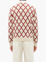 Thumbnail for your product : Gucci V-neck Harness-instarsia Wool-blend Sweater - Beige Multi