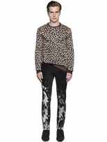 Thumbnail for your product : Just Cavalli Leopard Viscose & Cotton Knit Sweater