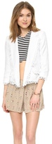 Thumbnail for your product : Milly Double Breasted Cropped Blazer