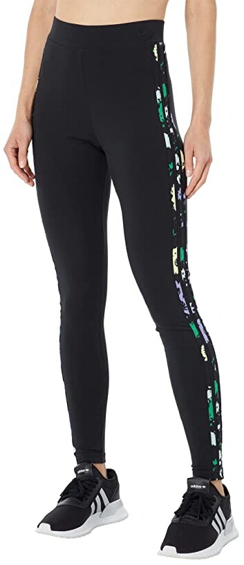 adidas Floral 3-Stripes Tights - ShopStyle Hosiery