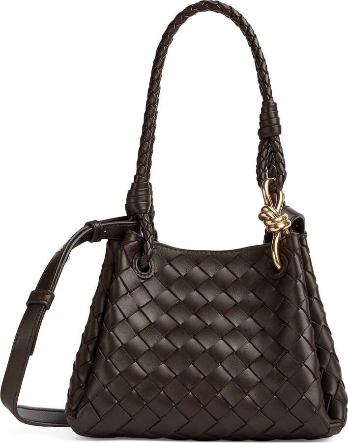 Bottega Veneta Small Lambskin Andiamo Parachute Cross-Body Bag