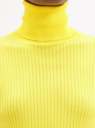 Dodo Bar Or Stacy Roll-neck Ribbed Sweater - Yellow