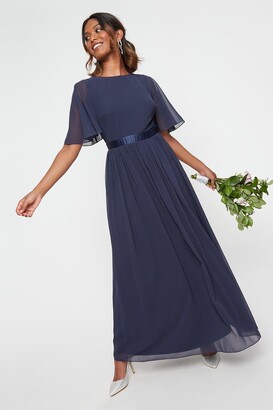 ladies navy maxi dress