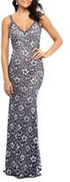 Thumbnail for your product : Xscape Evenings Two-Tone Lace Trumpet Gown