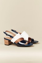 Thumbnail for your product : Wallis **WIDE FIT Navy Low Heel Sandal