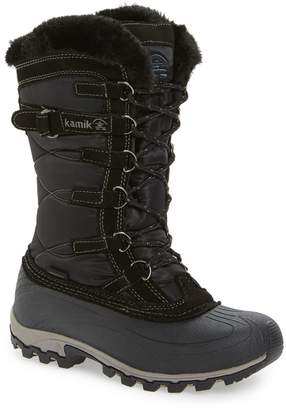 Kamik Snowvalley Waterproof Boot with Faux Fur Cuff