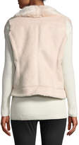 Thumbnail for your product : Neiman Marcus Faux-Shearling Open-Front Vest